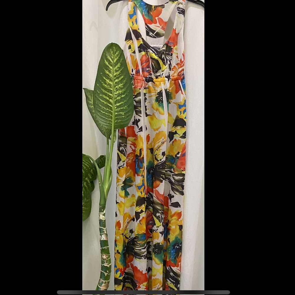 Tracy Lynn Women Stretch Maxi Long Dress Sleeveless Casual Formal Size Jrs L